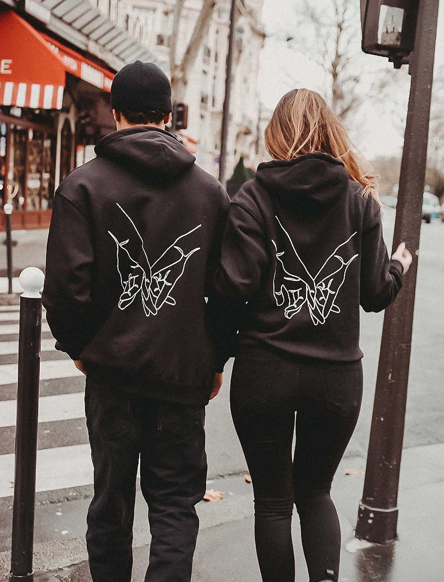 Couple Forever Love Black Hoodies