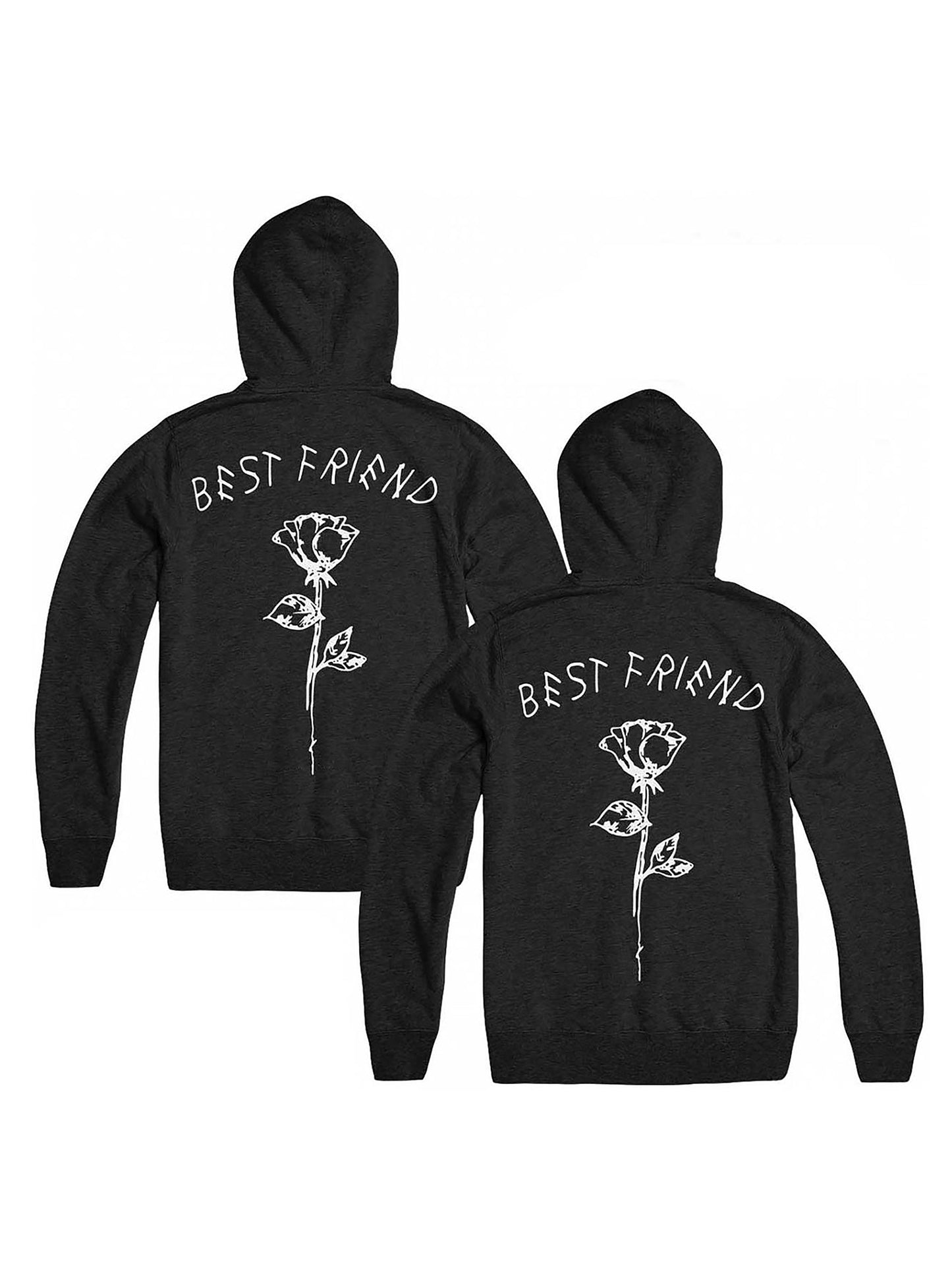Best Friends Graphic Print Hoodie