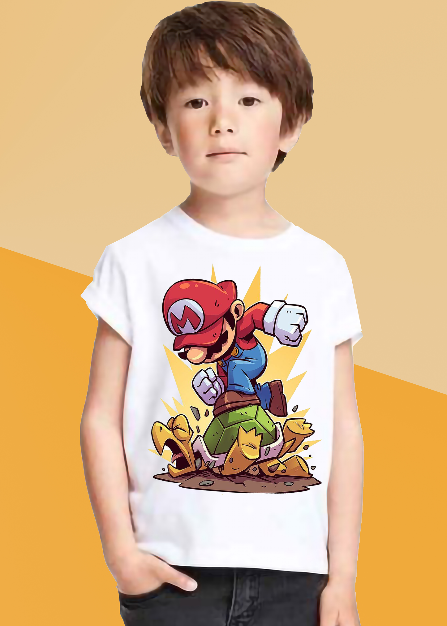 VLAM Mario Cartoon Tshirt For Boys