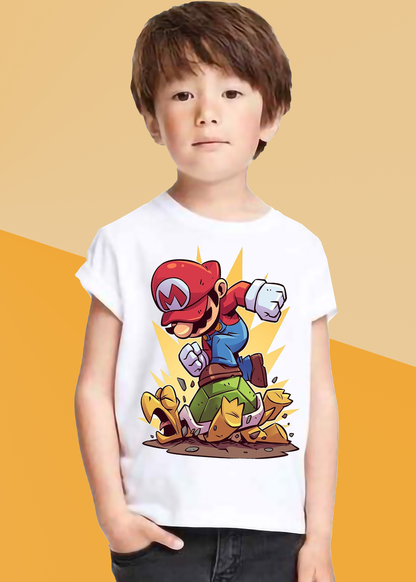 VLAM Mario Cartoon Tshirt For Boys