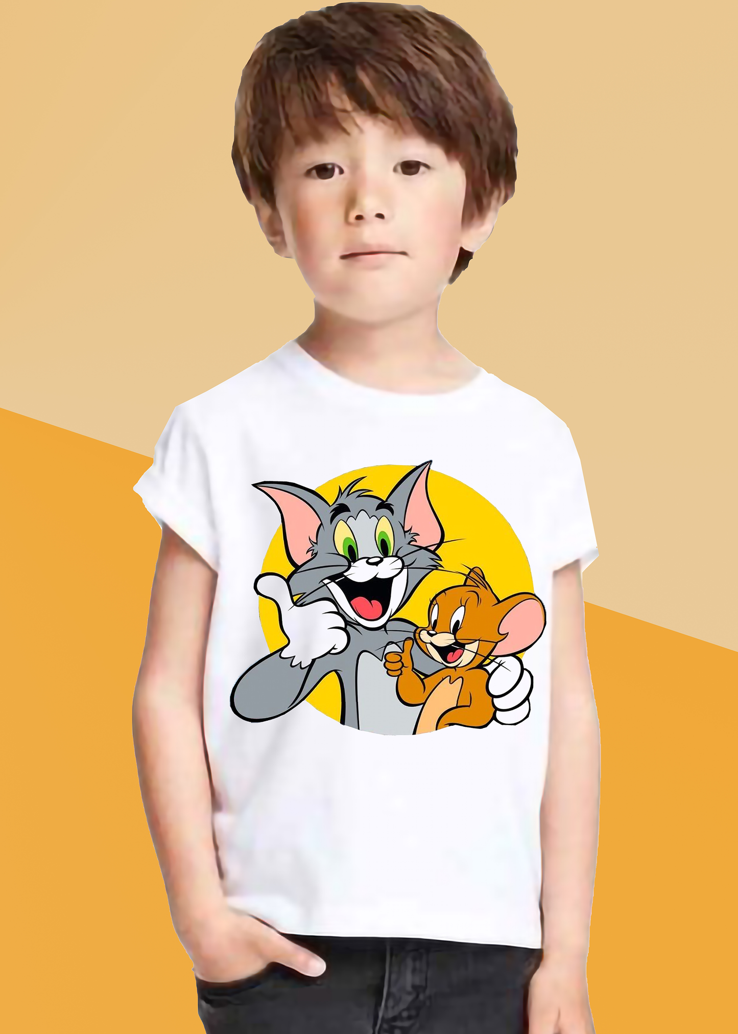 VLAM Tom and Jerry Cartoon Tshirt For Boys
