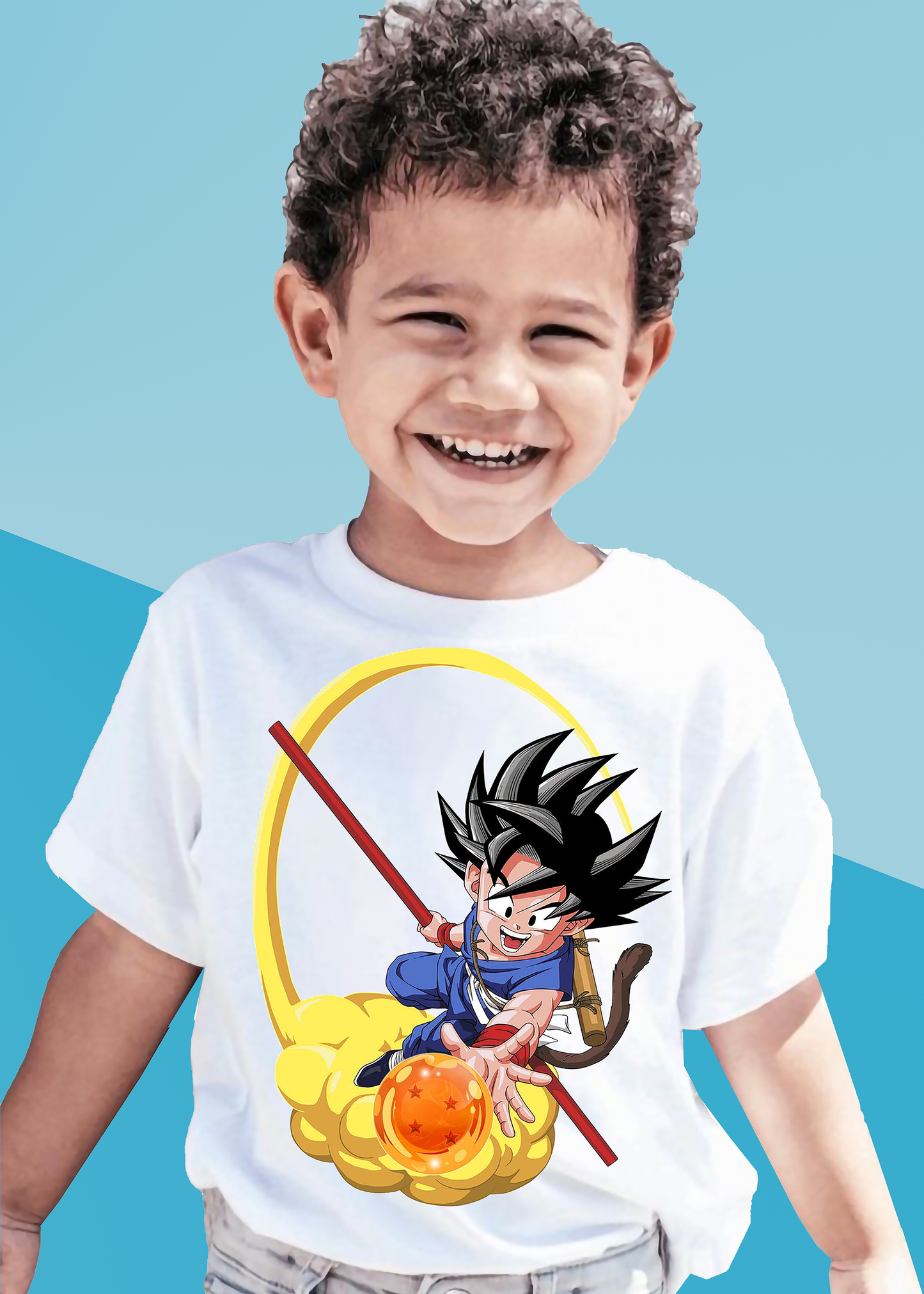 VLAM Goku Anime Tshirt For Boys