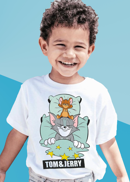 VLAM Tom and Jerry Cartoon Tshirt For Boys