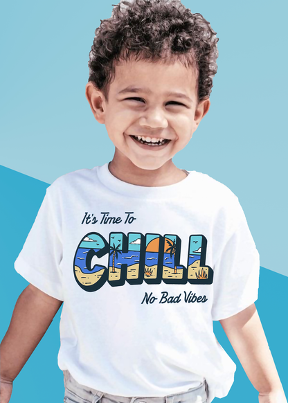 VLAM  Chill Vibes Beach Tshirt For Boys