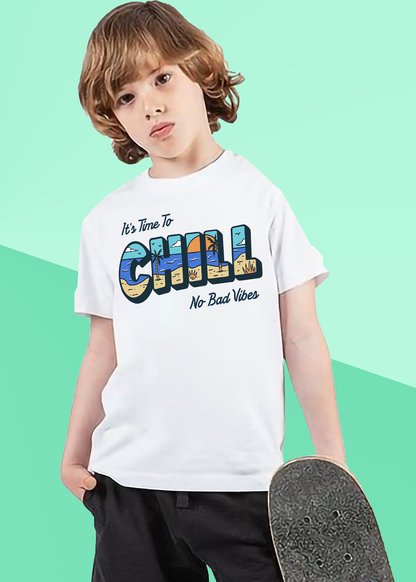 VLAM  Chill Vibes Beach Tshirt For Boys