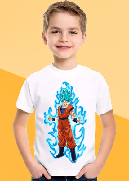 VLAM Blue Anime Goku Tshirt For Boys