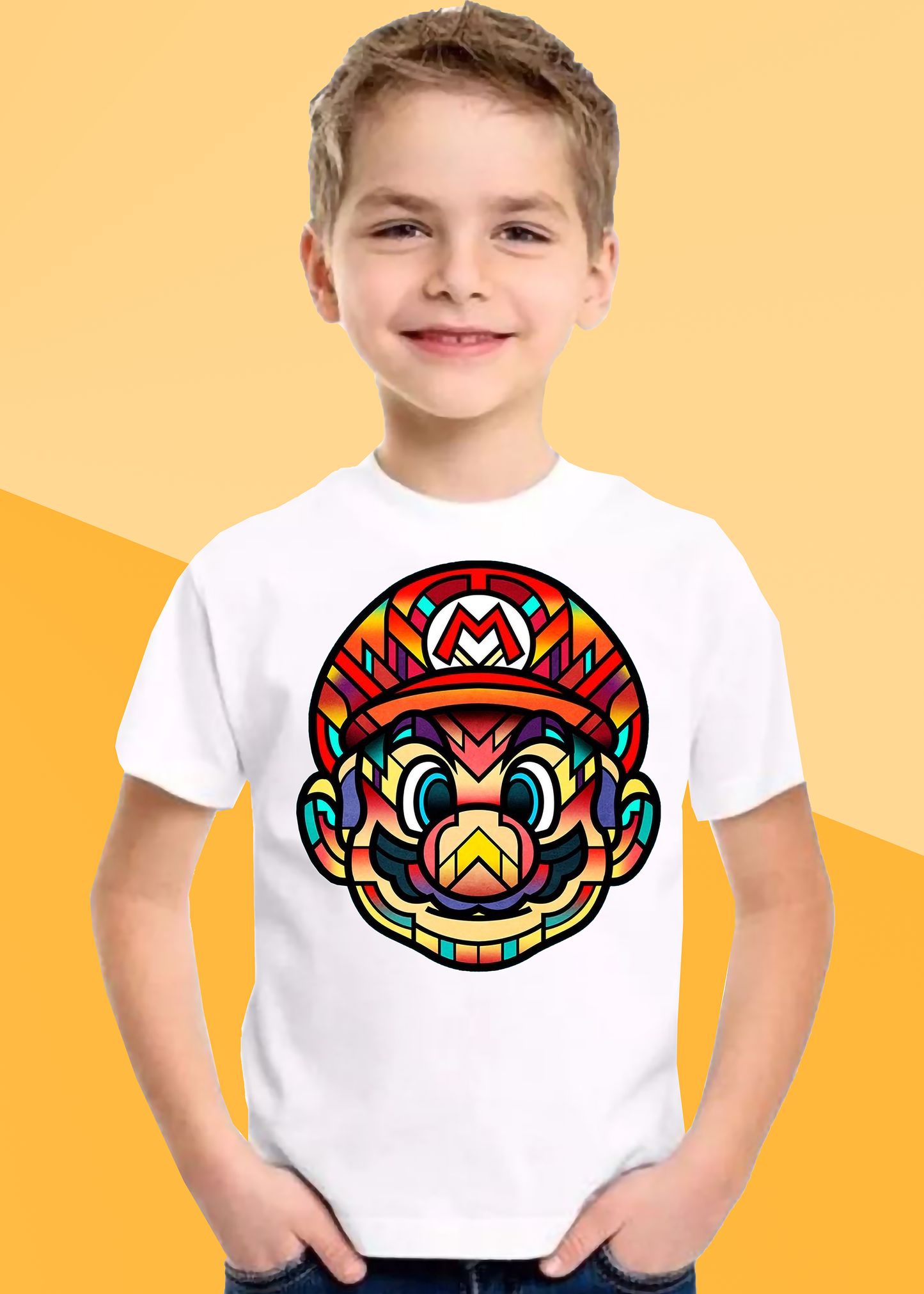 VLAM Mario Print Boys Tshirt