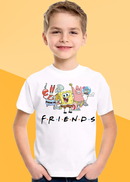 VLAM Friends Print Cartoon Tshirt For Boys
