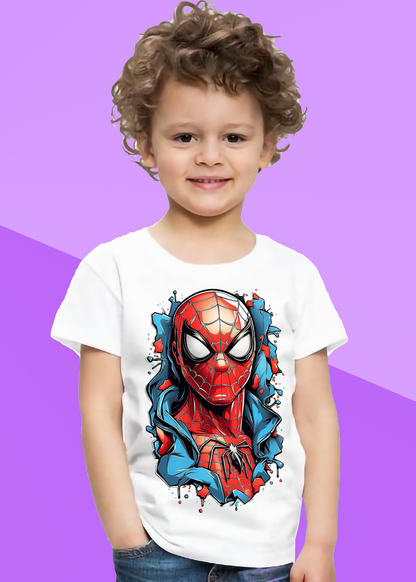 VLAM Graphic Spiderman Print Boys Tshirt