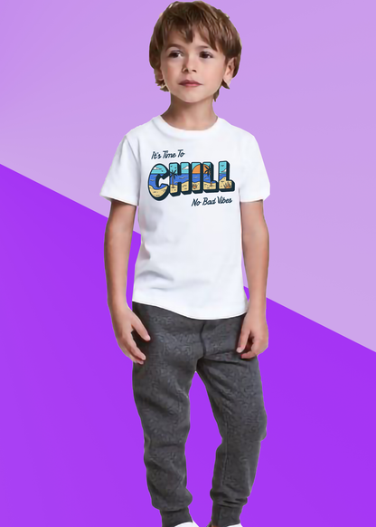 VLAM  Chill Vibes Beach Tshirt For Boys