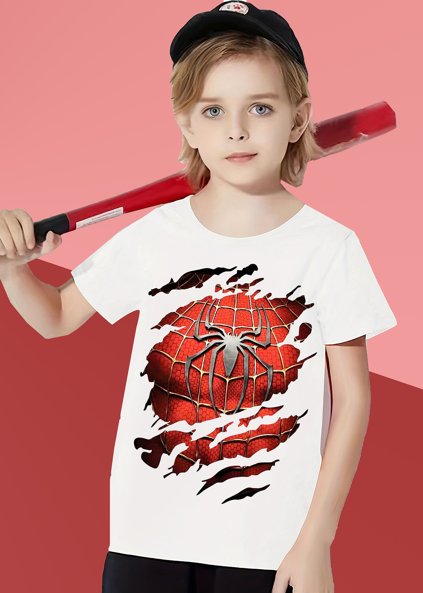 VLAM Spiderman Print Boys Tshirt
