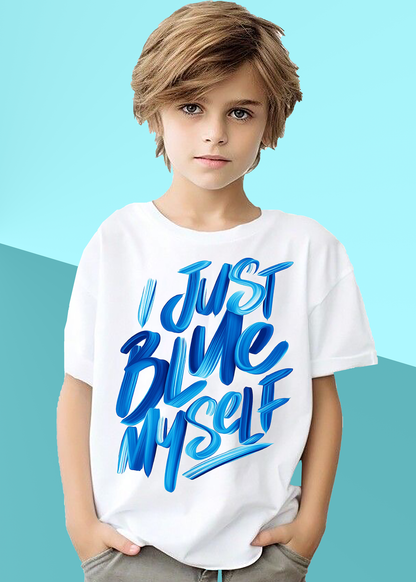 VLAM Just Blue Myself Boys Graphic Tshirt