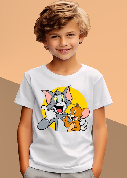 VLAM Tom and Jerry Cartoon Tshirt For Boys