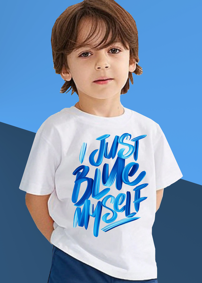 VLAM Just Blue Myself Boys Graphic Tshirt
