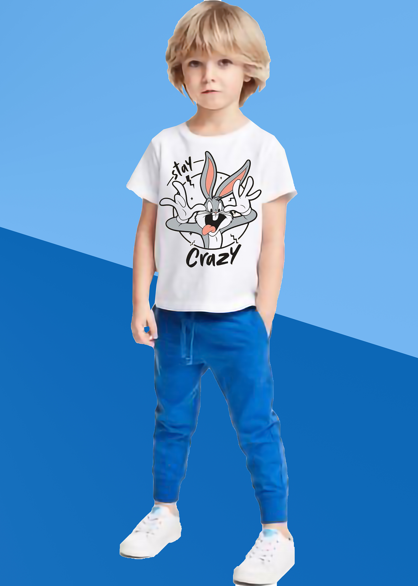 VLAM Crazy Bunny Boys Cartoon Tshirt