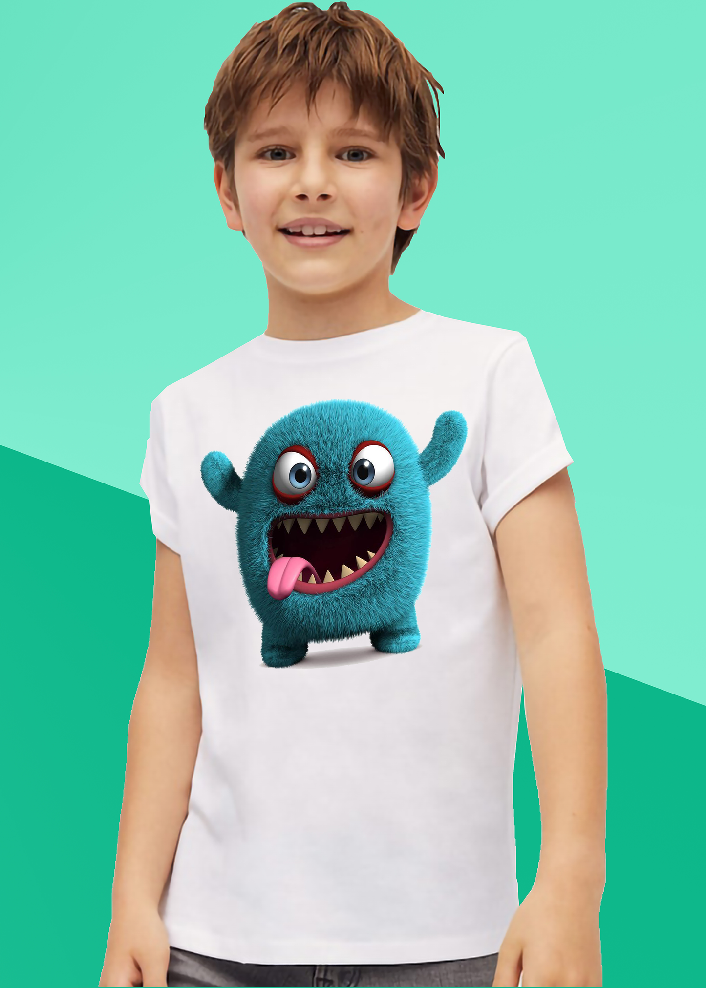 VLAM Funny Blue Cartoon Tshirt For Boys