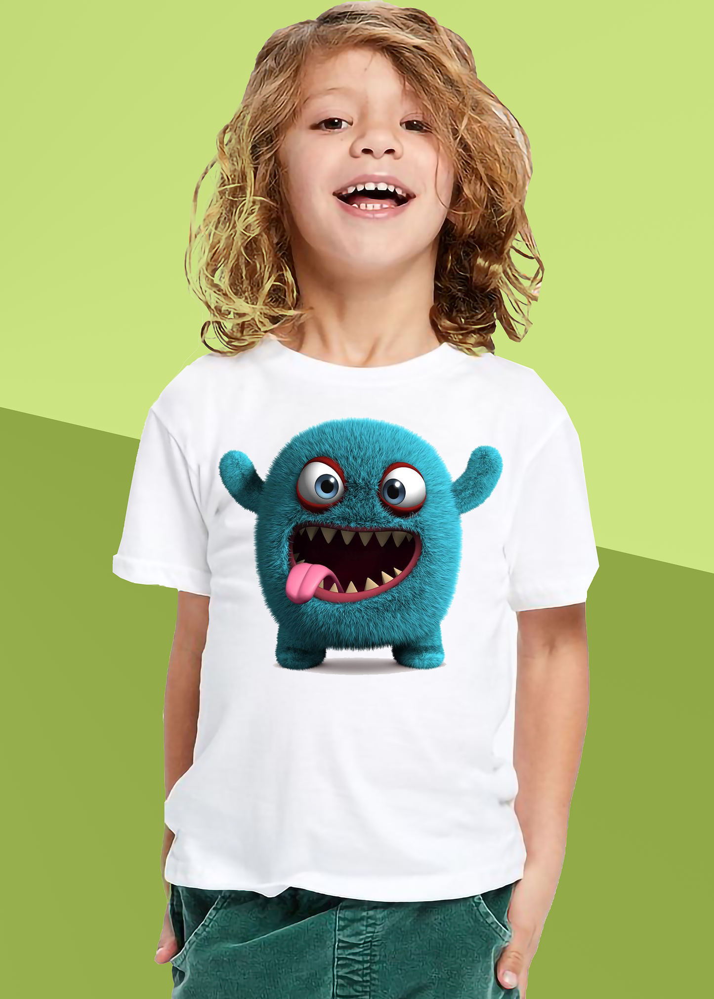 VLAM Funny Blue Cartoon Tshirt For Boys