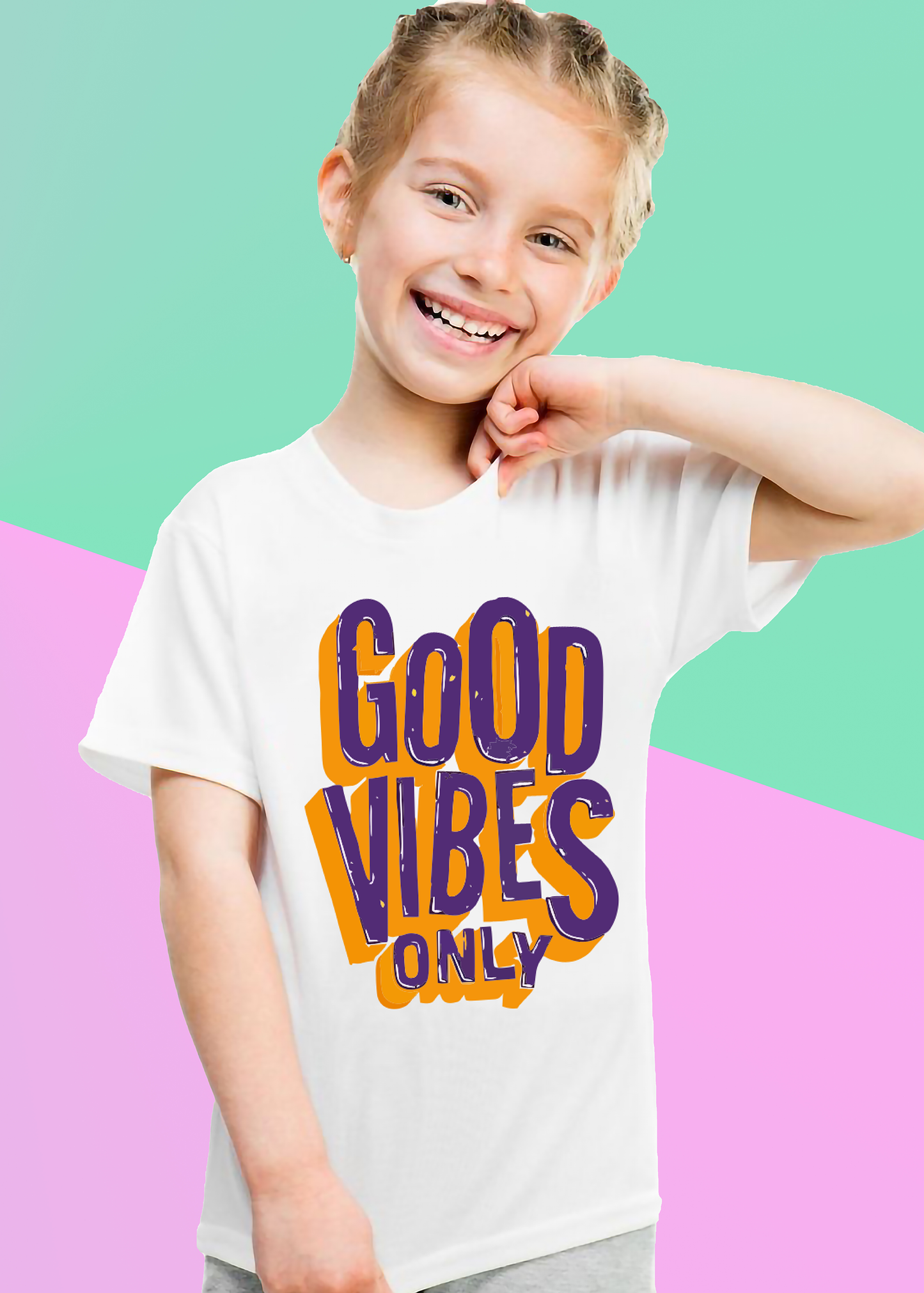 VLAM Good Vibes Only Girls Tshirt