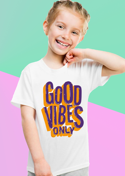 VLAM Good Vibes Only Girls Tshirt