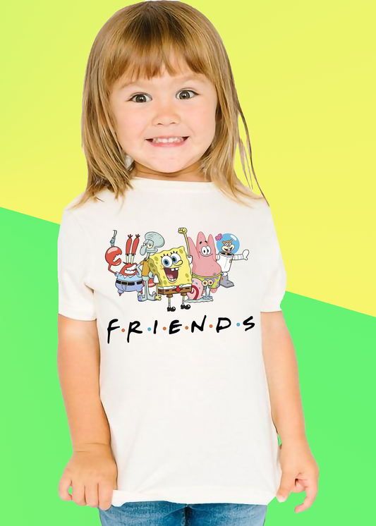 VLAM Friends Print Girls Tshirt