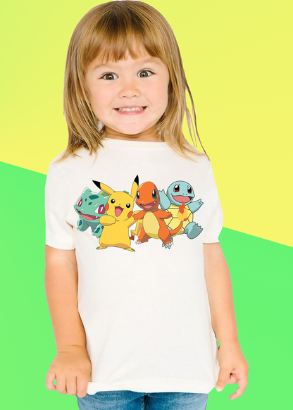 VLAM Pokemon Tshirt For Girls