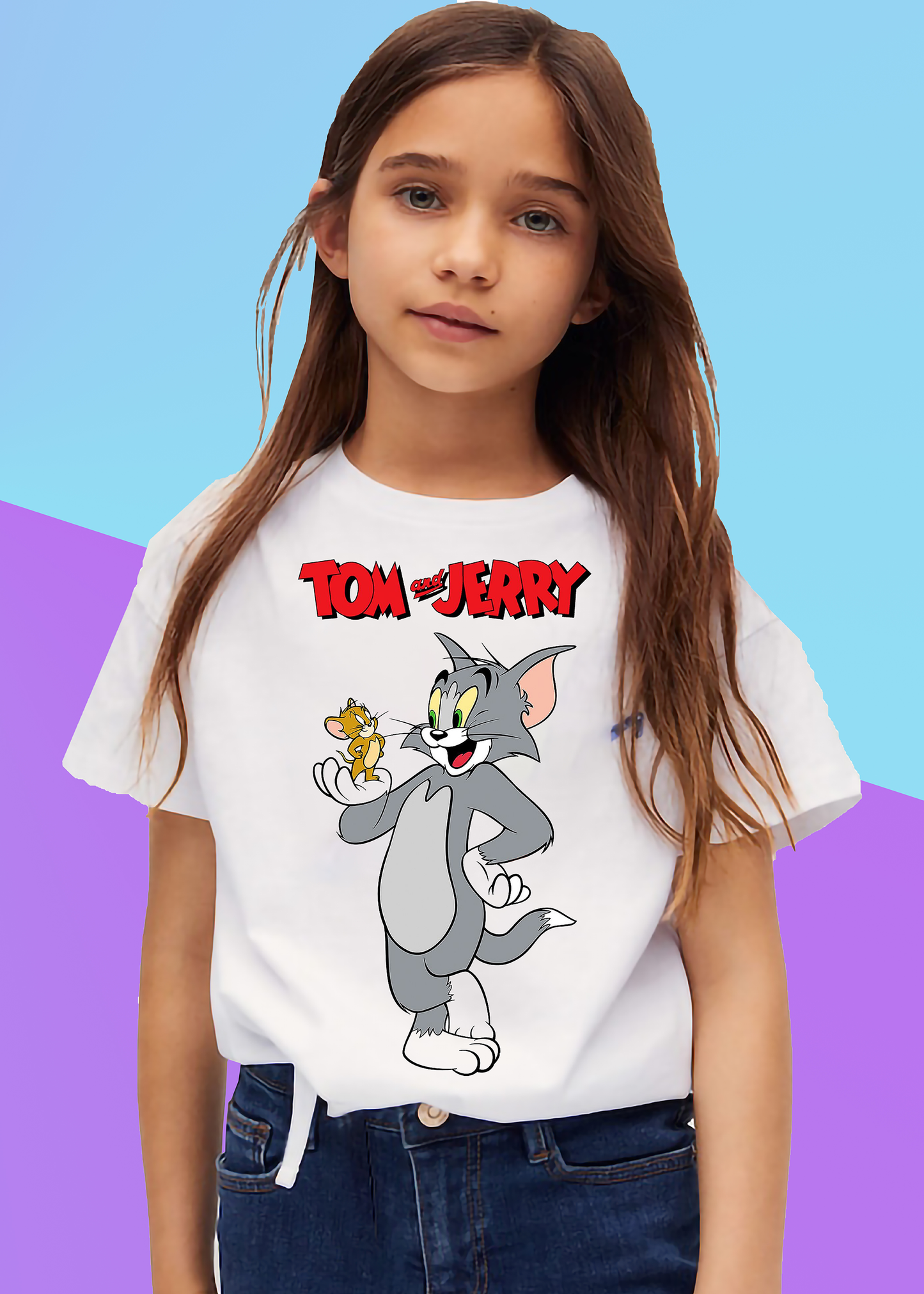 VLAM Tom and Jerry Cartoon Tshirt For Girls