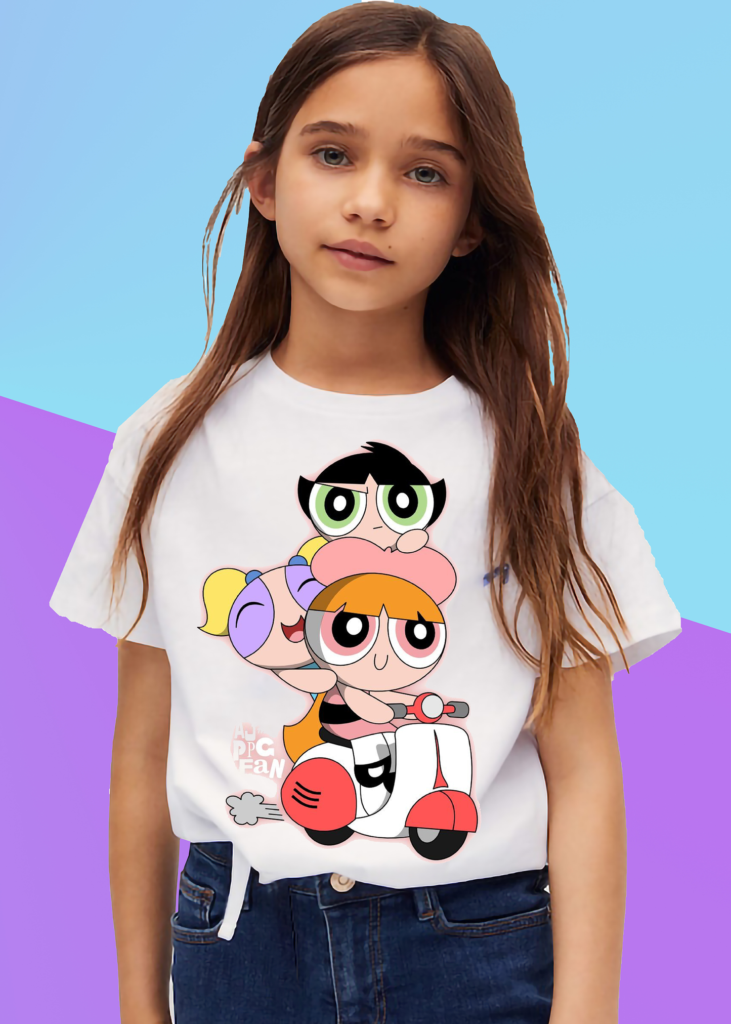 VLAM Powerpuff Scooter Girls Tshirt