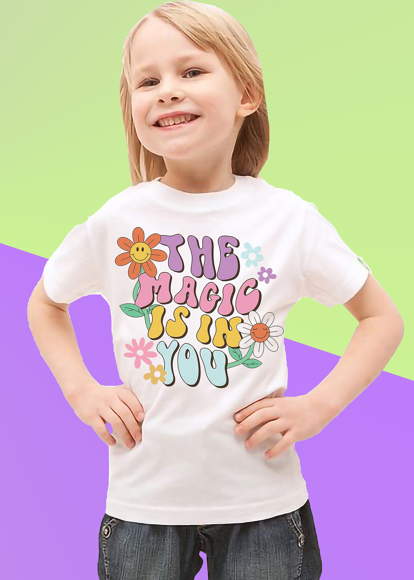 VLAM Magic Is In You Quote Tshirt For Girls