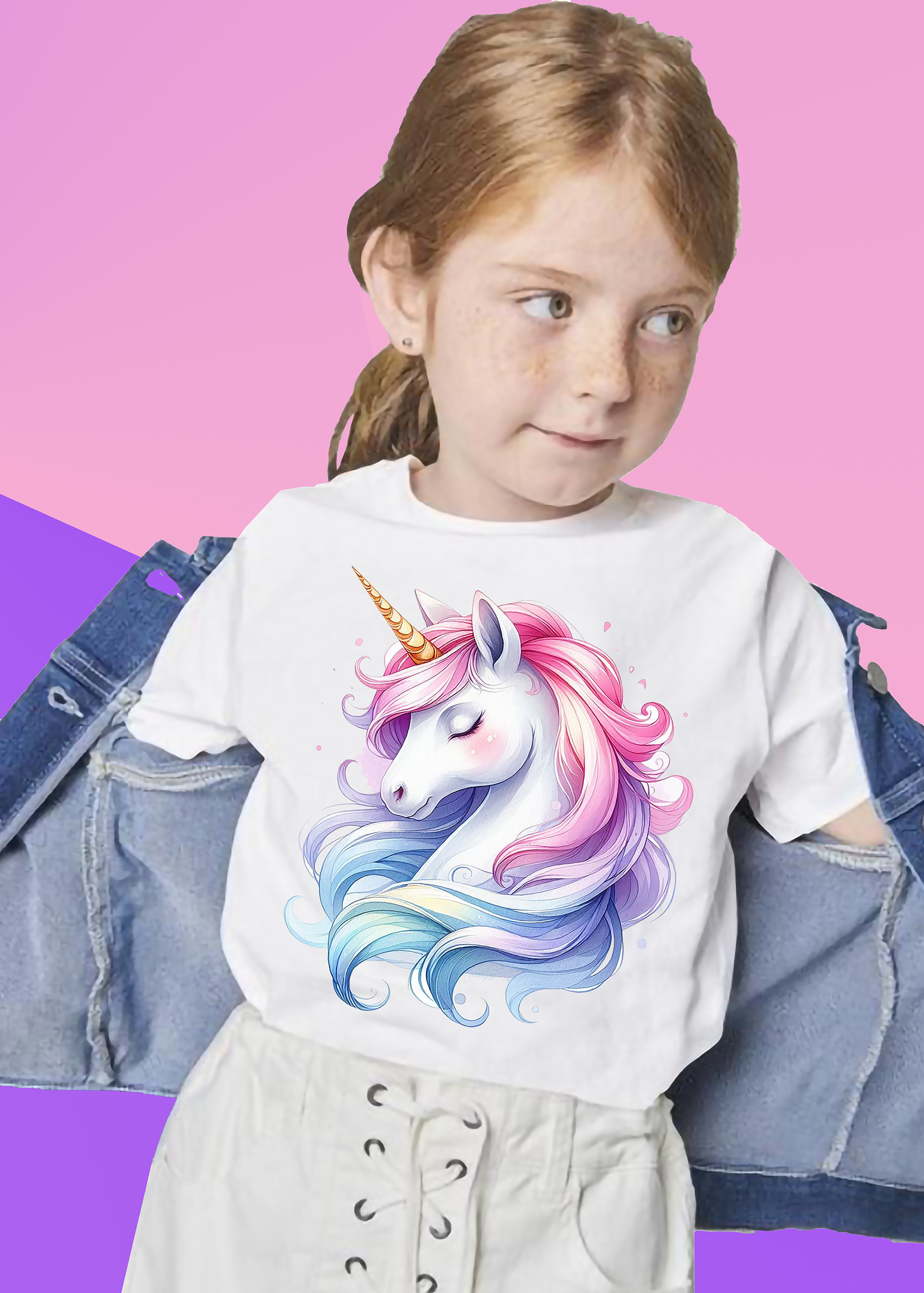 VLAM Unicorn Print Girls Tshirt