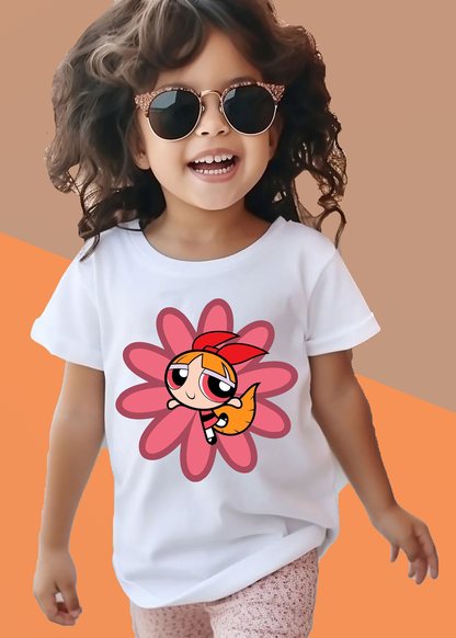 VLAM Blossom Powerpuff Printed Girls Tshirt