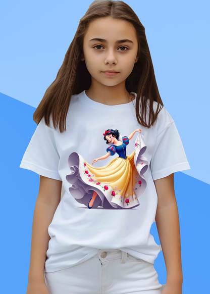 VLAM Snowhite Princess Tshirt For Girls