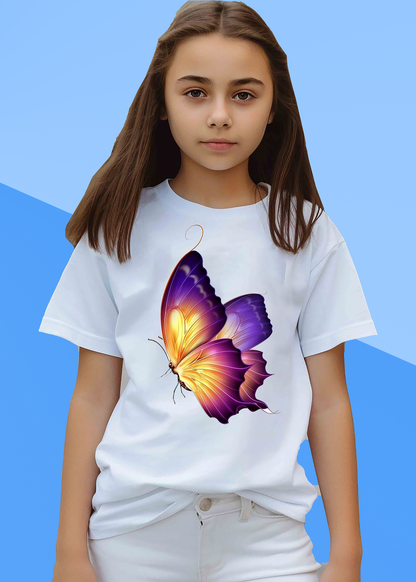 VLAM Trippy Butterfly Print Girls Tshirt