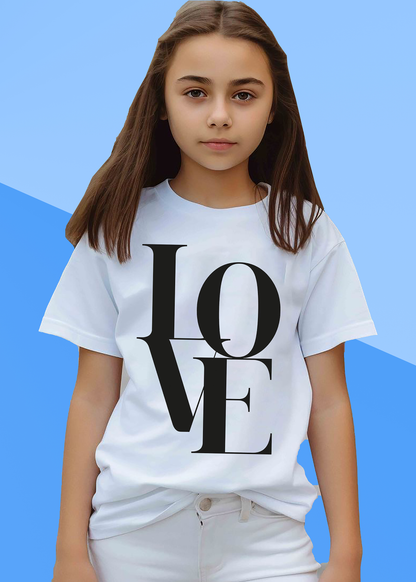 VLAM Trendy Love Tshirt For Girls