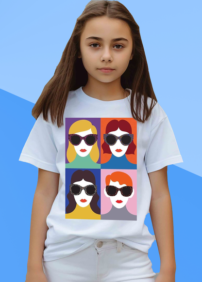 VLAM Graphic Printed Girls Tshirt