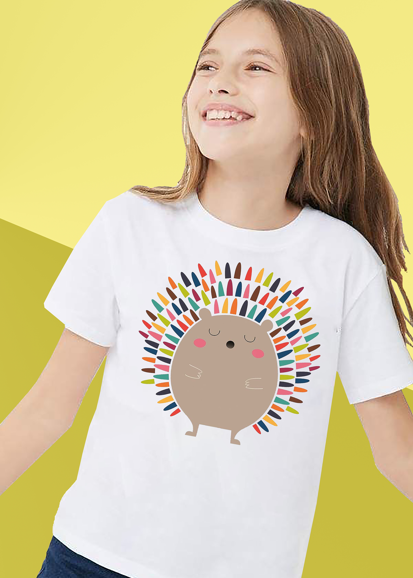 VLAM Mouse Art Cartoon Tshirt For Girls