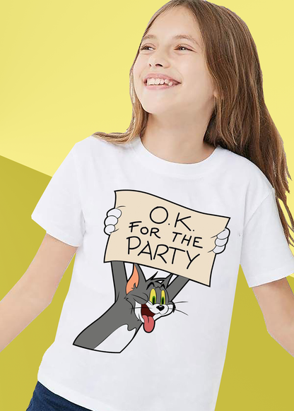 VLAM Party Tom Girls Cartoon Tshirt