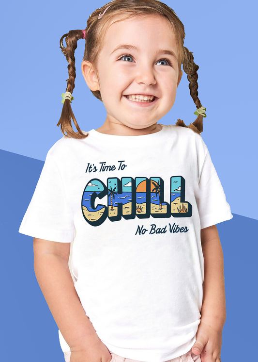 VLAM Chill Vibes Tshirt For Girls