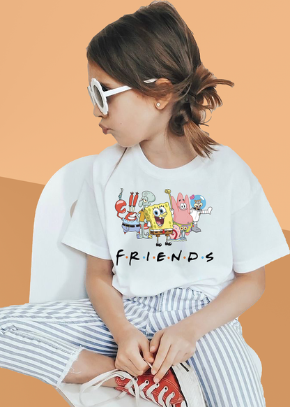 VLAM Friends Print Girls Tshirt