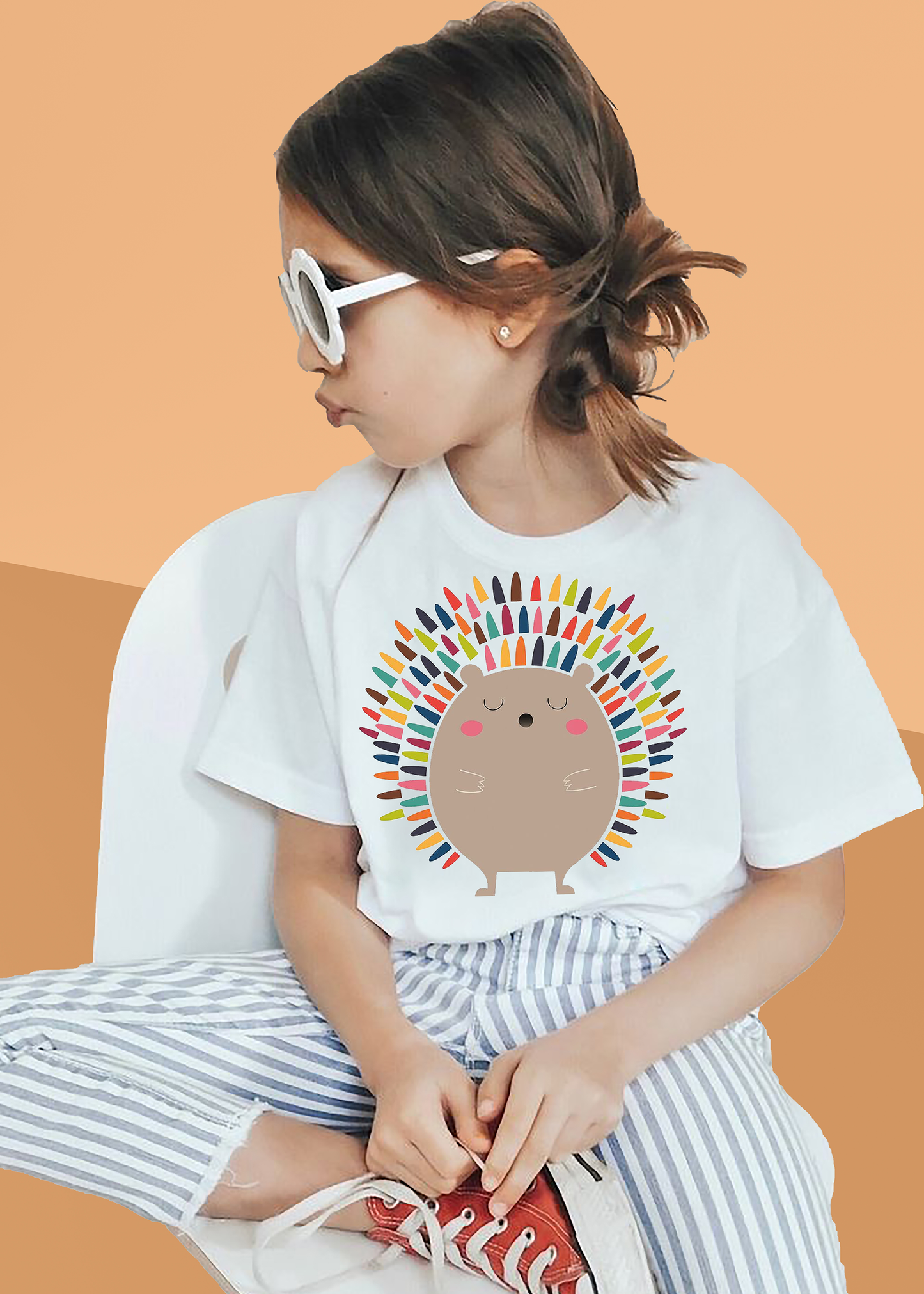 VLAM Mouse Art Cartoon Tshirt For Girls