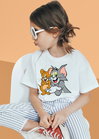 VLAM Tom and Jerry Cartoon Tshirt For Girls