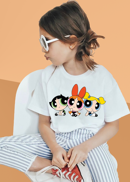 VLAM Powerpuff Print Tshirt for Girls