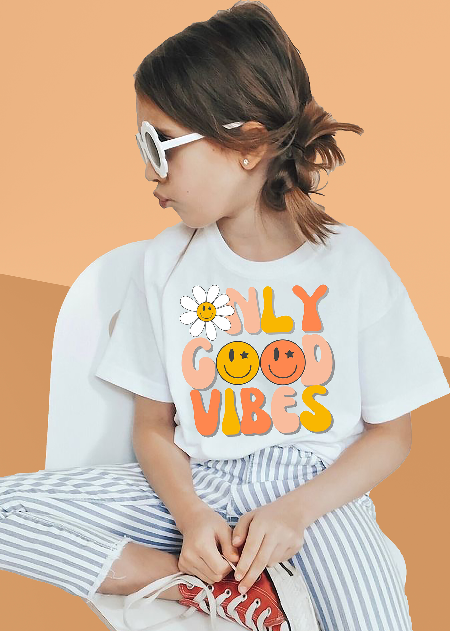 VLAM Only Good Vibes Girls Tshirt