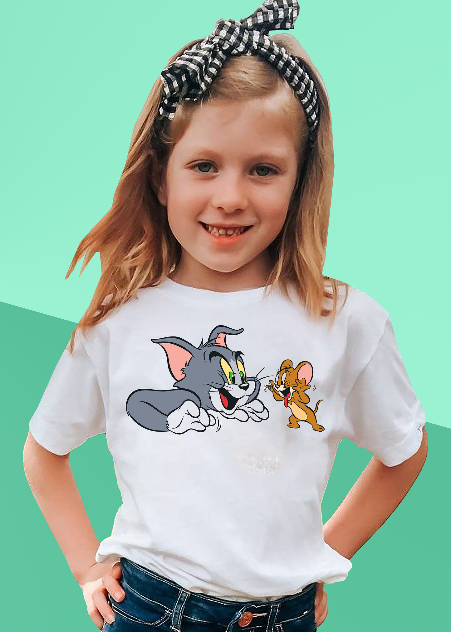 VLAM Tom Jerrry Cartoon Tshirt For Girls