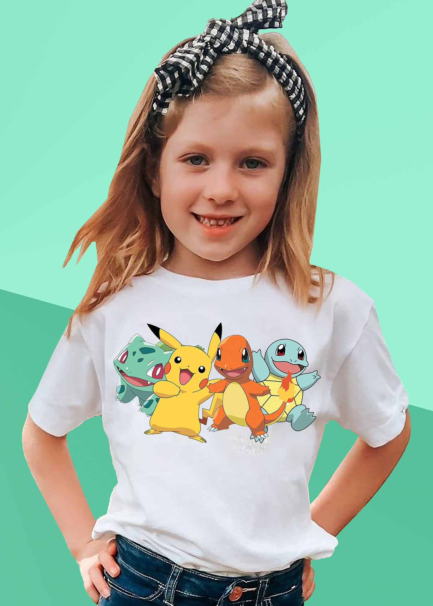 VLAM Pokemon Tshirt For Girls