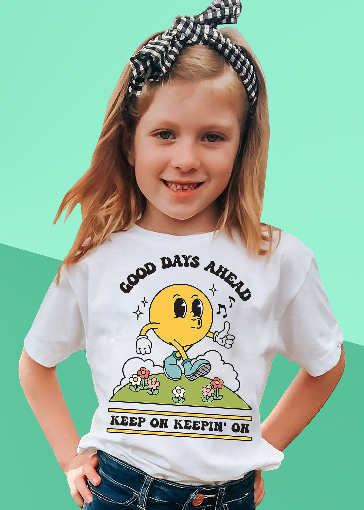 VLAM Good Days Ahead Tshirt For Girls