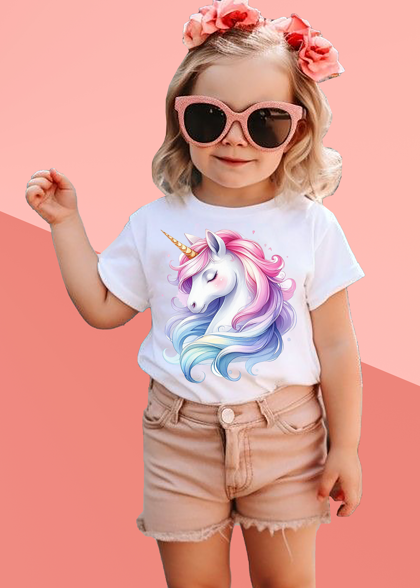 VLAM Unicorn Print Girls Tshirt