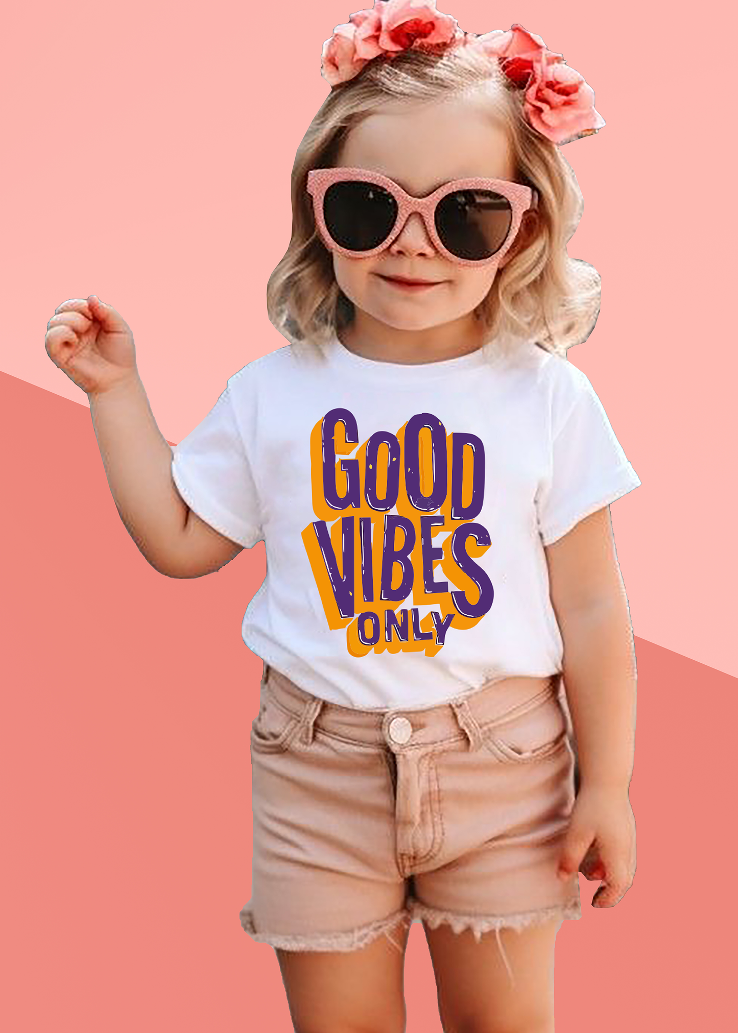 VLAM Good Vibes Only Girls Tshirt
