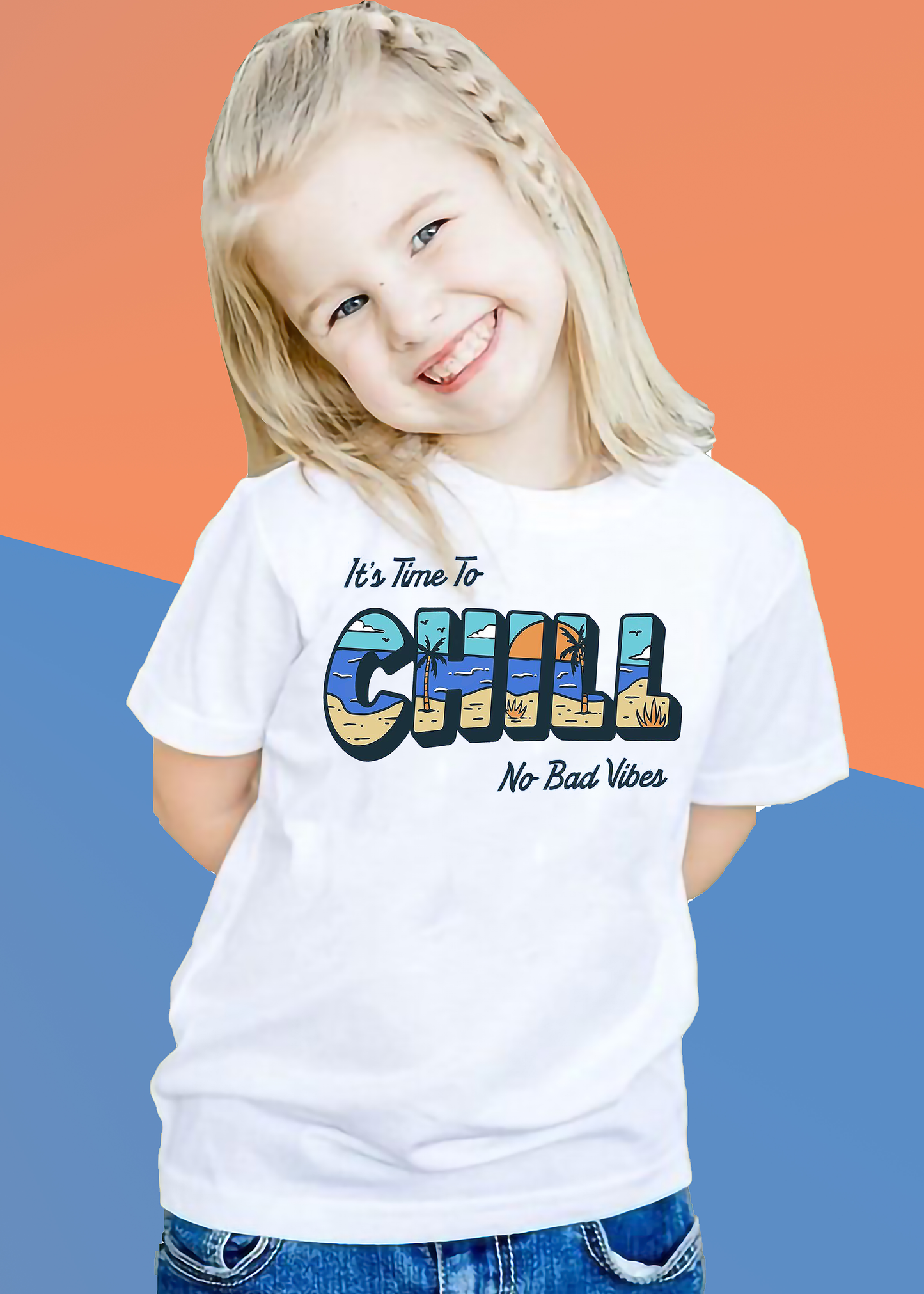 VLAM Chill Vibes Tshirt For Girls