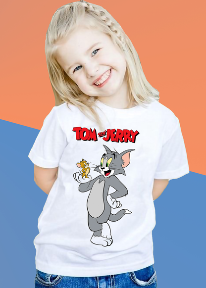 VLAM Tom and Jerry Cartoon Tshirt For Girls