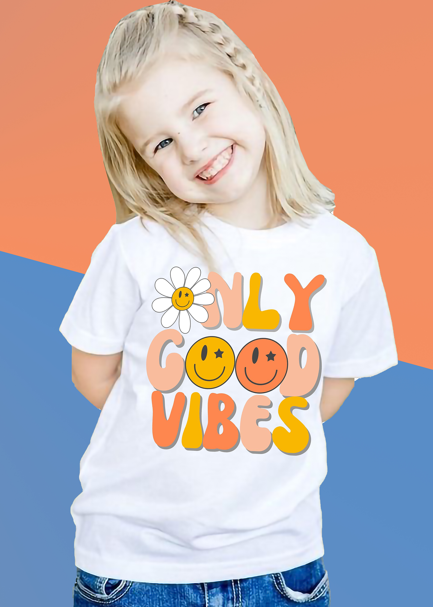 VLAM Only Good Vibes Girls Tshirt